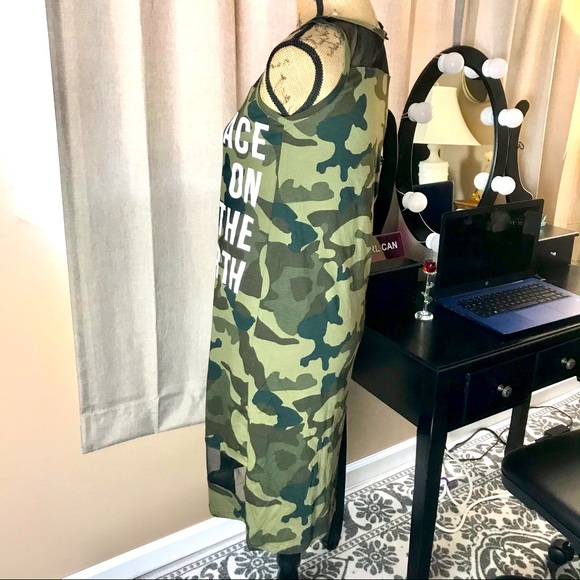 Camouflage Midi Dress Women’s Small NWT - Picture 3 of 13